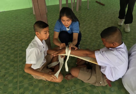ภาพกิจกรรม โปรแกรมวิชาสาธารณสุขศาสตร์ จัดกิจกรรมบริการวิชาการด้านสุขภาพ