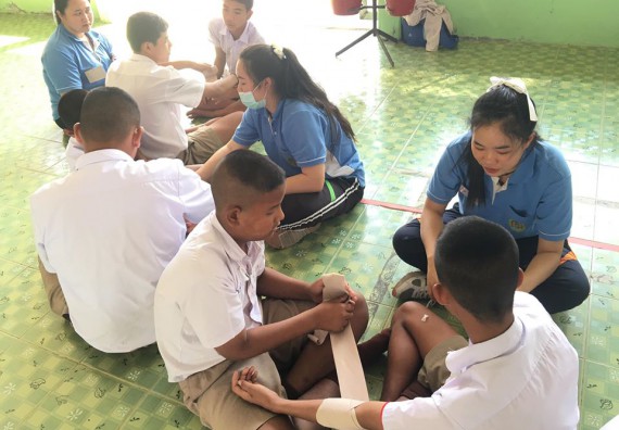 ภาพกิจกรรม โปรแกรมวิชาสาธารณสุขศาสตร์ จัดกิจกรรมบริการวิชาการด้านสุขภาพ