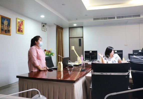 ภาพกิจกรรม คณะวิทยาศาสตร์และเทคโนโลยี จัดอบรมเชิงปฏิบัติการ การใช้ระบบจัดการหนังสือราชการและการลา (e-Office Automations)