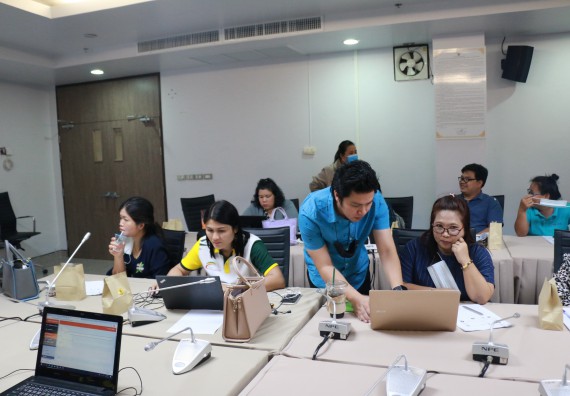 ภาพกิจกรรม คณะวิทยาศาสตร์และเทคโนโลยี จัดอบรมเชิงปฏิบัติการ การใช้ระบบจัดการหนังสือราชการและการลา (e-Office Automations)