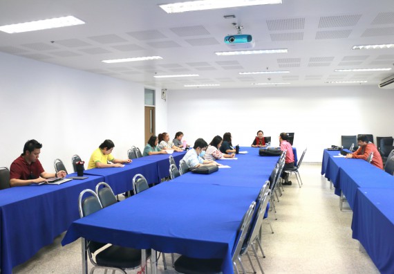 ภาพกิจกรรม คณะวิทยาศาสตร์และเทคโนโลยี จัดประชุมหารือการออกแนะแนวการศึกษา