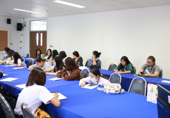 ภาพกิจกรรม ศูนย์ฝึกประสบการณ์วิชาชีพ คณะวิทยาศาสตร์และเทคโนโลยี จัดกิจกรรมสัมมนาก่อนฝึกประสบการณ์วิชาชีพให้กับนักศึกษา