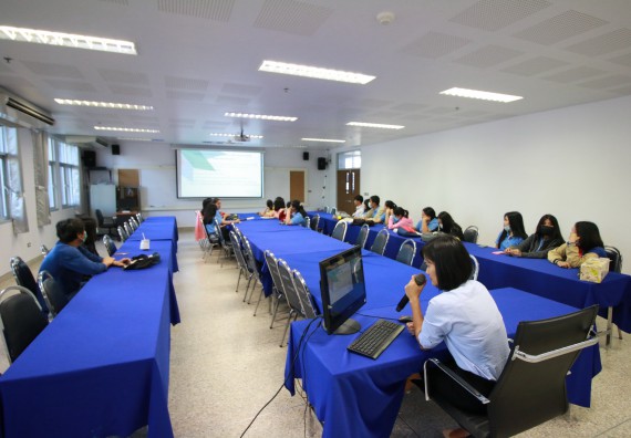 ภาพกิจกรรม  คณะวิทยาศาสตร์และเทคโนโลยี จัดกิจกรรมเสวนาเรื่อง ขั้นตอนการขอ ETHIC สำหรับนักวิจัยคณะวิทยาศาสตร์และเทคโนโลยี