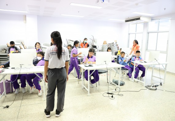 ภาพกิจกรรม คณะวิทยาศาสตร์และเทคโนโลยี จัดค่ายวิทยาศาสตร์โรงเรียนสาธิต (ภายใต้ความร่วมมือระหว่าง สำนักงานเขตพื้นที่การศึกษากำแพงเพชร เขต 1 กับมหาวิทยาลัยราชภัฏกำแพงเพชร) ระดับประถมศึกษาปีที่ 1-6