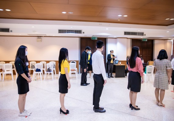 ภาพกิจกรรม คณะวิทยาศาสตร์และเทคโนโลยี จัดพิธีฝึกซ้อมรับพระราชทานปริญญาบัตร กลุ่มย่อย คณะวิทยาศาสตร์และเทคโนโลยี ประจำปีการศึกษา 2559-2560