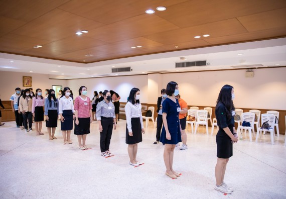 ภาพกิจกรรม คณะวิทยาศาสตร์และเทคโนโลยี จัดพิธีฝึกซ้อมรับพระราชทานปริญญาบัตร กลุ่มย่อย คณะวิทยาศาสตร์และเทคโนโลยี ประจำปีการศึกษา 2559-2560