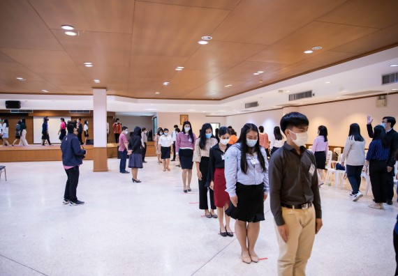 ภาพกิจกรรม คณะวิทยาศาสตร์และเทคโนโลยี จัดพิธีฝึกซ้อมรับพระราชทานปริญญาบัตร กลุ่มย่อย คณะวิทยาศาสตร์และเทคโนโลยี ประจำปีการศึกษา 2559-2560