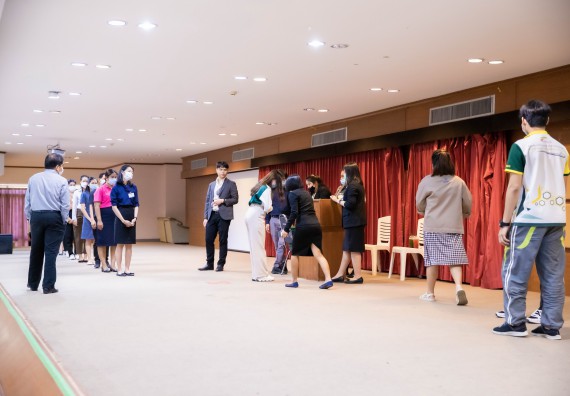 ภาพกิจกรรม คณะวิทยาศาสตร์และเทคโนโลยี จัดพิธีฝึกซ้อมรับพระราชทานปริญญาบัตร กลุ่มย่อย คณะวิทยาศาสตร์และเทคโนโลยี ประจำปีการศึกษา 2559-2560