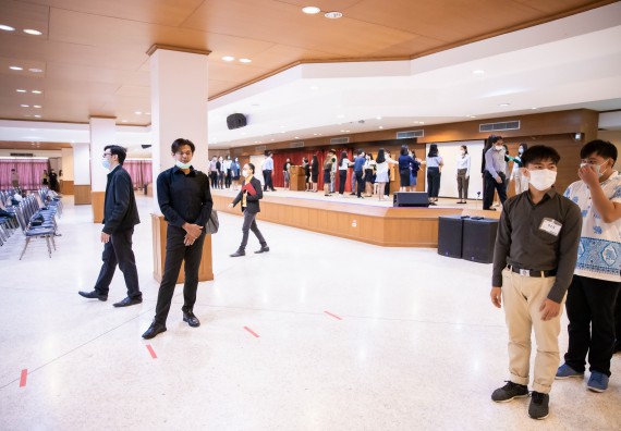 ภาพกิจกรรม คณะวิทยาศาสตร์และเทคโนโลยี จัดพิธีฝึกซ้อมรับพระราชทานปริญญาบัตร กลุ่มย่อย คณะวิทยาศาสตร์และเทคโนโลยี ประจำปีการศึกษา 2559-2560