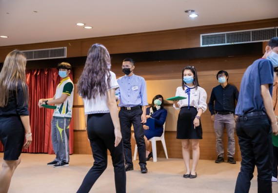 ภาพกิจกรรม คณะวิทยาศาสตร์และเทคโนโลยี จัดพิธีฝึกซ้อมรับพระราชทานปริญญาบัตร กลุ่มย่อย คณะวิทยาศาสตร์และเทคโนโลยี ประจำปีการศึกษา 2559-2560