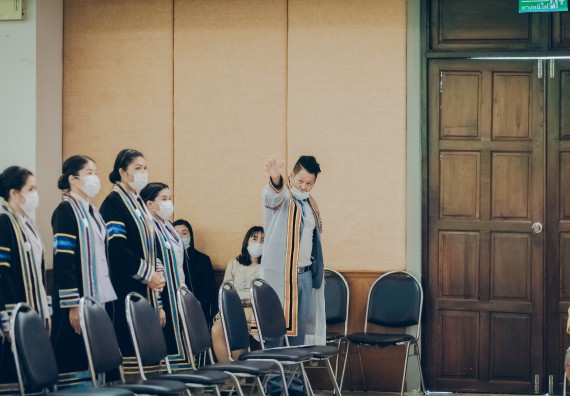 ภาพกิจกรรม คณะวิทยาศาสตร์และเทคโนโลยี จัดพิธีฝึกซ้อมรับพระราชทานปริญญาบัตร กลุ่มย่อย คณะวิทยาศาสตร์และเทคโนโลยี ประจำปีการศึกษา 2559-2560