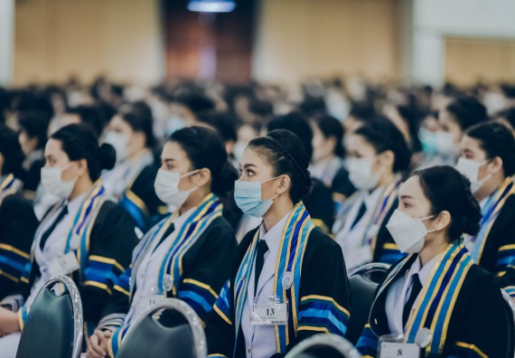 ภาพกิจกรรม คณะวิทยาศาสตร์และเทคโนโลยี จัดพิธีฝึกซ้อมรับพระราชทานปริญญาบัตร กลุ่มย่อย คณะวิทยาศาสตร์และเทคโนโลยี ประจำปีการศึกษา 2559-2560