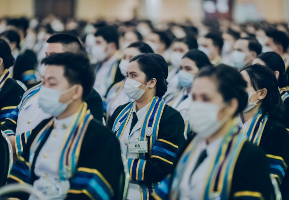 ภาพกิจกรรม คณะวิทยาศาสตร์และเทคโนโลยี จัดพิธีฝึกซ้อมรับพระราชทานปริญญาบัตร กลุ่มย่อย คณะวิทยาศาสตร์และเทคโนโลยี ประจำปีการศึกษา 2559-2560