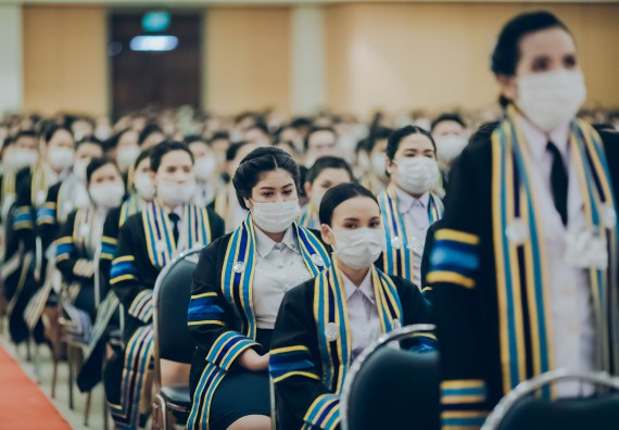 ภาพกิจกรรม คณะวิทยาศาสตร์และเทคโนโลยี จัดพิธีฝึกซ้อมรับพระราชทานปริญญาบัตร กลุ่มย่อย คณะวิทยาศาสตร์และเทคโนโลยี ประจำปีการศึกษา 2559-2560