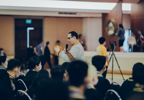 ภาพกิจกรรม คณะวิทยาศาสตร์และเทคโนโลยี จัดพิธีฝึกซ้อมรับพระราชทานปริญญาบัตร กลุ่มย่อย คณะวิทยาศาสตร์และเทคโนโลยี ประจำปีการศึกษา 2559-2560