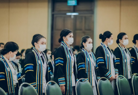 ภาพกิจกรรม คณะวิทยาศาสตร์และเทคโนโลยี จัดพิธีฝึกซ้อมรับพระราชทานปริญญาบัตร กลุ่มย่อย คณะวิทยาศาสตร์และเทคโนโลยี ประจำปีการศึกษา 2559-2560