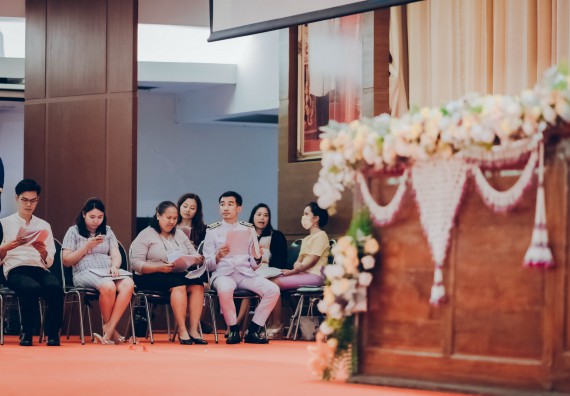 ภาพกิจกรรม คณะวิทยาศาสตร์และเทคโนโลยี จัดพิธีฝึกซ้อมรับพระราชทานปริญญาบัตร กลุ่มย่อย คณะวิทยาศาสตร์และเทคโนโลยี ประจำปีการศึกษา 2559-2560