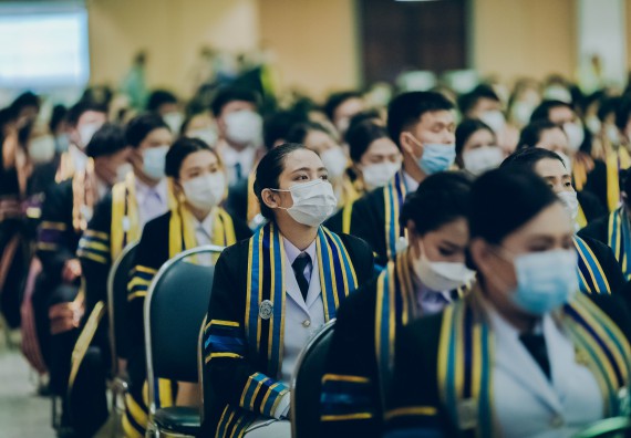 ภาพกิจกรรม คณะวิทยาศาสตร์และเทคโนโลยี จัดพิธีฝึกซ้อมรับพระราชทานปริญญาบัตร กลุ่มย่อย คณะวิทยาศาสตร์และเทคโนโลยี ประจำปีการศึกษา 2559-2560