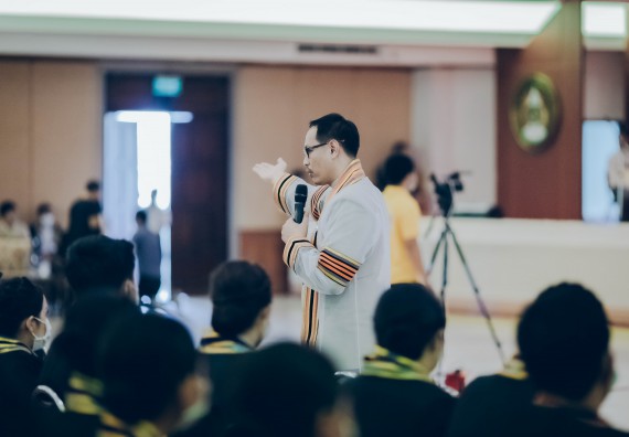 ภาพกิจกรรม คณะวิทยาศาสตร์และเทคโนโลยี จัดพิธีฝึกซ้อมรับพระราชทานปริญญาบัตร กลุ่มย่อย คณะวิทยาศาสตร์และเทคโนโลยี ประจำปีการศึกษา 2559-2560