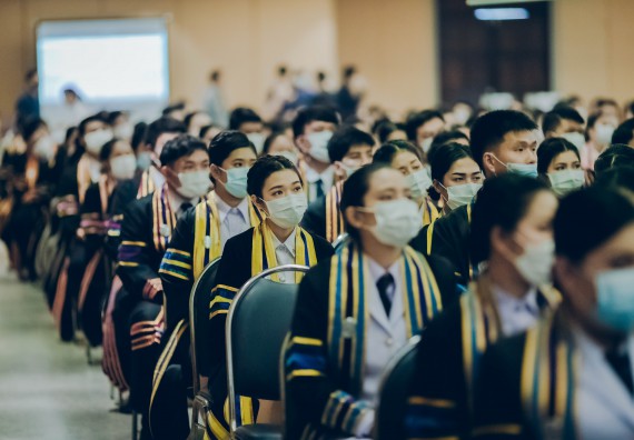 ภาพกิจกรรม คณะวิทยาศาสตร์และเทคโนโลยี จัดพิธีฝึกซ้อมรับพระราชทานปริญญาบัตร กลุ่มย่อย คณะวิทยาศาสตร์และเทคโนโลยี ประจำปีการศึกษา 2559-2560