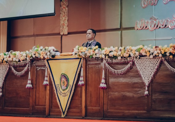 ภาพกิจกรรม คณะวิทยาศาสตร์และเทคโนโลยี จัดพิธีฝึกซ้อมรับพระราชทานปริญญาบัตร กลุ่มย่อย คณะวิทยาศาสตร์และเทคโนโลยี ประจำปีการศึกษา 2559-2560