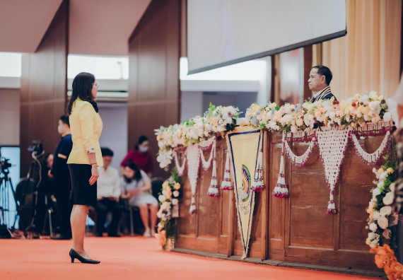 ภาพกิจกรรม คณะวิทยาศาสตร์และเทคโนโลยี จัดพิธีฝึกซ้อมรับพระราชทานปริญญาบัตร กลุ่มย่อย คณะวิทยาศาสตร์และเทคโนโลยี ประจำปีการศึกษา 2559-2560