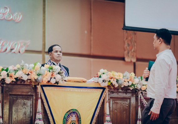 ภาพกิจกรรม คณะวิทยาศาสตร์และเทคโนโลยี จัดพิธีฝึกซ้อมรับพระราชทานปริญญาบัตร กลุ่มย่อย คณะวิทยาศาสตร์และเทคโนโลยี ประจำปีการศึกษา 2559-2560