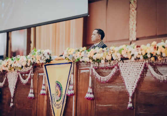 ภาพกิจกรรม คณะวิทยาศาสตร์และเทคโนโลยี จัดพิธีฝึกซ้อมรับพระราชทานปริญญาบัตร กลุ่มย่อย คณะวิทยาศาสตร์และเทคโนโลยี ประจำปีการศึกษา 2559-2560