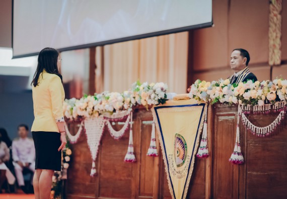 ภาพกิจกรรม คณะวิทยาศาสตร์และเทคโนโลยี จัดพิธีฝึกซ้อมรับพระราชทานปริญญาบัตร กลุ่มย่อย คณะวิทยาศาสตร์และเทคโนโลยี ประจำปีการศึกษา 2559-2560