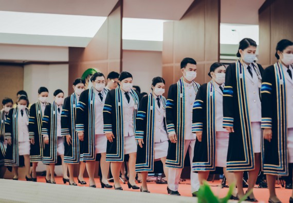 ภาพกิจกรรม คณะวิทยาศาสตร์และเทคโนโลยี จัดพิธีฝึกซ้อมรับพระราชทานปริญญาบัตร กลุ่มย่อย คณะวิทยาศาสตร์และเทคโนโลยี ประจำปีการศึกษา 2559-2560