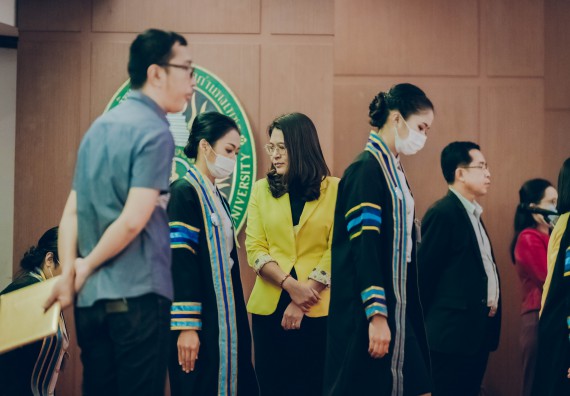 ภาพกิจกรรม คณะวิทยาศาสตร์และเทคโนโลยี จัดพิธีฝึกซ้อมรับพระราชทานปริญญาบัตร กลุ่มย่อย คณะวิทยาศาสตร์และเทคโนโลยี ประจำปีการศึกษา 2559-2560