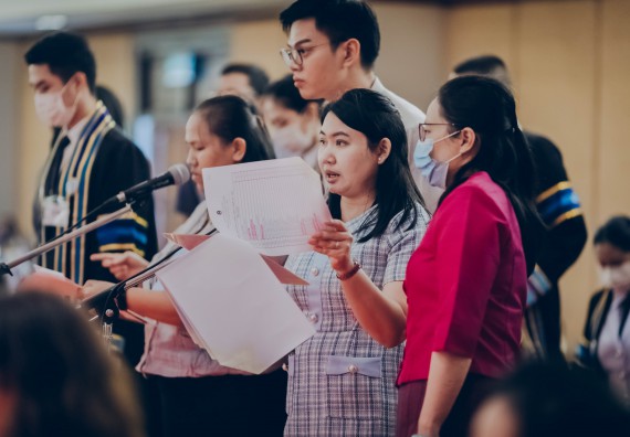 ภาพกิจกรรม คณะวิทยาศาสตร์และเทคโนโลยี จัดพิธีฝึกซ้อมรับพระราชทานปริญญาบัตร กลุ่มย่อย คณะวิทยาศาสตร์และเทคโนโลยี ประจำปีการศึกษา 2559-2560