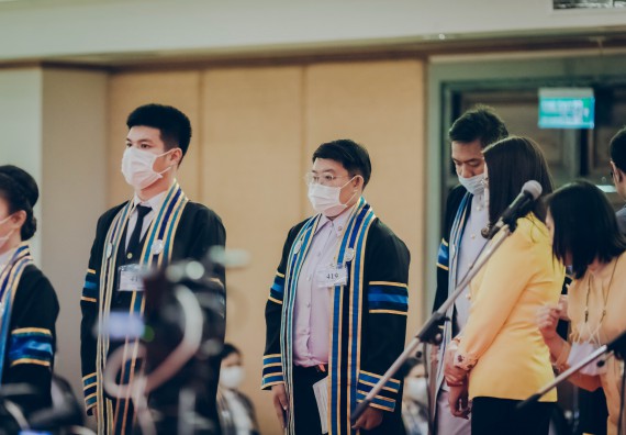 ภาพกิจกรรม คณะวิทยาศาสตร์และเทคโนโลยี จัดพิธีฝึกซ้อมรับพระราชทานปริญญาบัตร กลุ่มย่อย คณะวิทยาศาสตร์และเทคโนโลยี ประจำปีการศึกษา 2559-2560