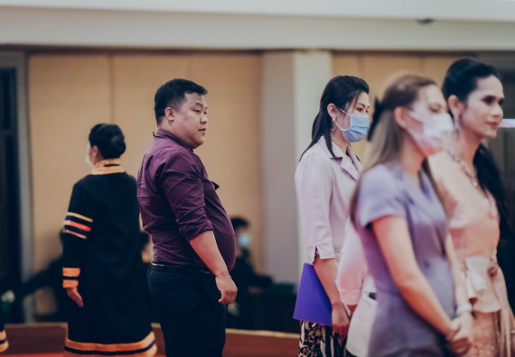 ภาพกิจกรรม คณะวิทยาศาสตร์และเทคโนโลยี จัดพิธีฝึกซ้อมรับพระราชทานปริญญาบัตร กลุ่มย่อย คณะวิทยาศาสตร์และเทคโนโลยี ประจำปีการศึกษา 2559-2560