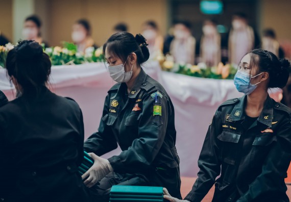 ภาพกิจกรรม คณะวิทยาศาสตร์และเทคโนโลยี จัดพิธีฝึกซ้อมรับพระราชทานปริญญาบัตร กลุ่มย่อย คณะวิทยาศาสตร์และเทคโนโลยี ประจำปีการศึกษา 2559-2560