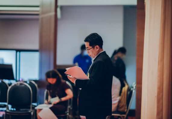 ภาพกิจกรรม คณะวิทยาศาสตร์และเทคโนโลยี จัดพิธีฝึกซ้อมรับพระราชทานปริญญาบัตร กลุ่มย่อย คณะวิทยาศาสตร์และเทคโนโลยี ประจำปีการศึกษา 2559-2560