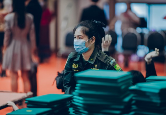 ภาพกิจกรรม คณะวิทยาศาสตร์และเทคโนโลยี จัดพิธีฝึกซ้อมรับพระราชทานปริญญาบัตร กลุ่มย่อย คณะวิทยาศาสตร์และเทคโนโลยี ประจำปีการศึกษา 2559-2560