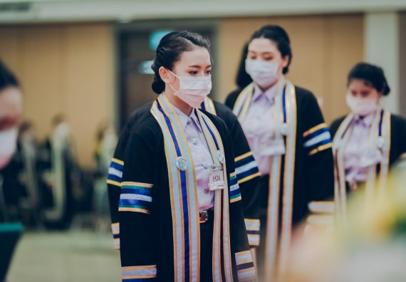 ภาพกิจกรรม คณะวิทยาศาสตร์และเทคโนโลยี จัดพิธีฝึกซ้อมรับพระราชทานปริญญาบัตร กลุ่มย่อย คณะวิทยาศาสตร์และเทคโนโลยี ประจำปีการศึกษา 2559-2560