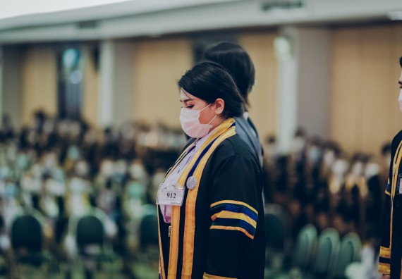 ภาพกิจกรรม คณะวิทยาศาสตร์และเทคโนโลยี จัดพิธีฝึกซ้อมรับพระราชทานปริญญาบัตร กลุ่มย่อย คณะวิทยาศาสตร์และเทคโนโลยี ประจำปีการศึกษา 2559-2560