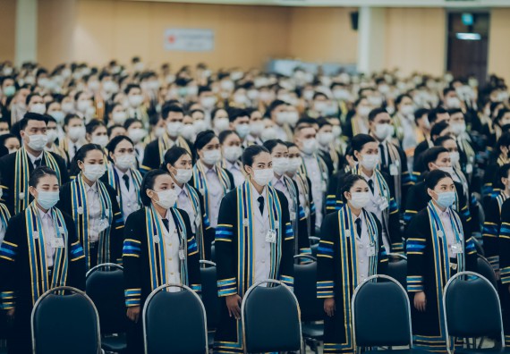 ภาพกิจกรรม คณะวิทยาศาสตร์และเทคโนโลยี จัดพิธีฝึกซ้อมรับพระราชทานปริญญาบัตร กลุ่มย่อย คณะวิทยาศาสตร์และเทคโนโลยี ประจำปีการศึกษา 2559-2560