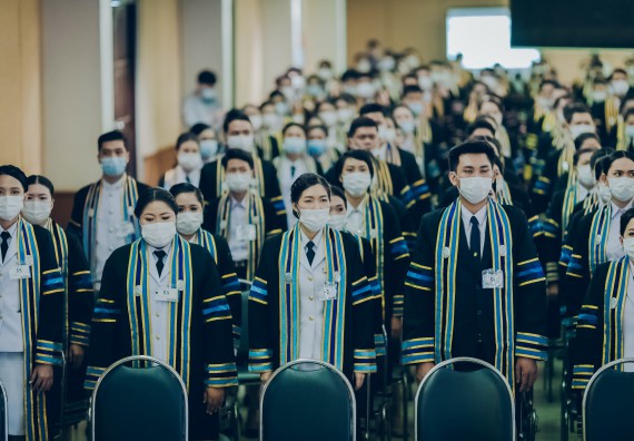 ภาพกิจกรรม คณะวิทยาศาสตร์และเทคโนโลยี จัดพิธีฝึกซ้อมรับพระราชทานปริญญาบัตร กลุ่มย่อย คณะวิทยาศาสตร์และเทคโนโลยี ประจำปีการศึกษา 2559-2560