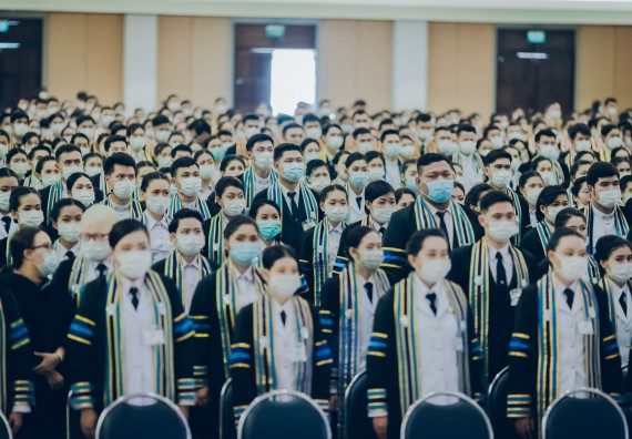 ภาพกิจกรรม คณะวิทยาศาสตร์และเทคโนโลยี จัดพิธีฝึกซ้อมรับพระราชทานปริญญาบัตร กลุ่มย่อย คณะวิทยาศาสตร์และเทคโนโลยี ประจำปีการศึกษา 2559-2560