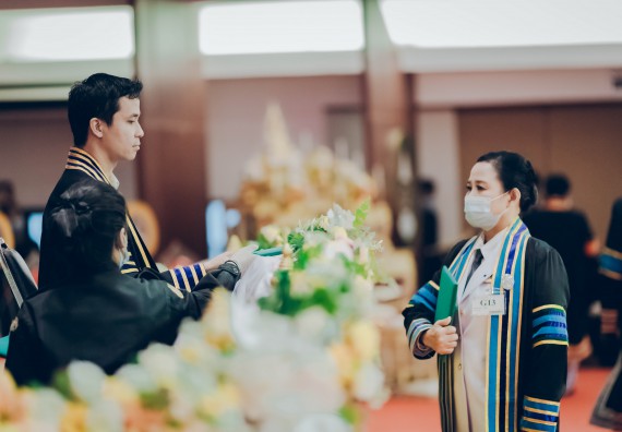 ภาพกิจกรรม คณะวิทยาศาสตร์และเทคโนโลยี จัดพิธีฝึกซ้อมรับพระราชทานปริญญาบัตร กลุ่มย่อย คณะวิทยาศาสตร์และเทคโนโลยี ประจำปีการศึกษา 2559-2560