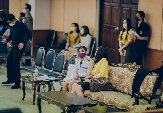 ภาพกิจกรรม คณะวิทยาศาสตร์และเทคโนโลยี จัดพิธีฝึกซ้อมรับพระราชทานปริญญาบัตร กลุ่มย่อย คณะวิทยาศาสตร์และเทคโนโลยี ประจำปีการศึกษา 2559-2560