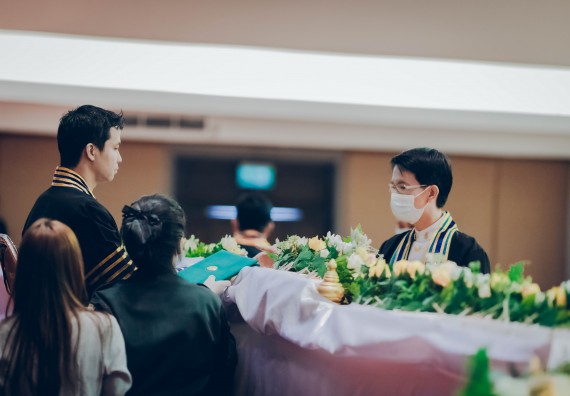 ภาพกิจกรรม คณะวิทยาศาสตร์และเทคโนโลยี จัดพิธีฝึกซ้อมรับพระราชทานปริญญาบัตร กลุ่มย่อย คณะวิทยาศาสตร์และเทคโนโลยี ประจำปีการศึกษา 2559-2560