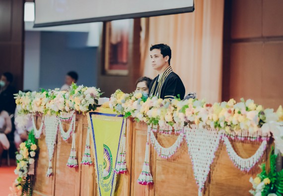 ภาพกิจกรรม คณะวิทยาศาสตร์และเทคโนโลยี จัดพิธีฝึกซ้อมรับพระราชทานปริญญาบัตร กลุ่มย่อย คณะวิทยาศาสตร์และเทคโนโลยี ประจำปีการศึกษา 2559-2560