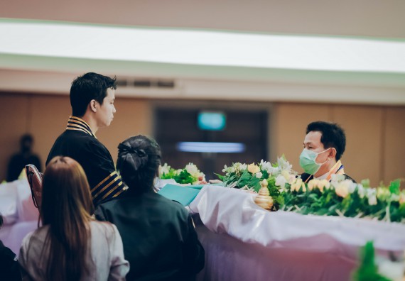 ภาพกิจกรรม คณะวิทยาศาสตร์และเทคโนโลยี จัดพิธีฝึกซ้อมรับพระราชทานปริญญาบัตร กลุ่มย่อย คณะวิทยาศาสตร์และเทคโนโลยี ประจำปีการศึกษา 2559-2560