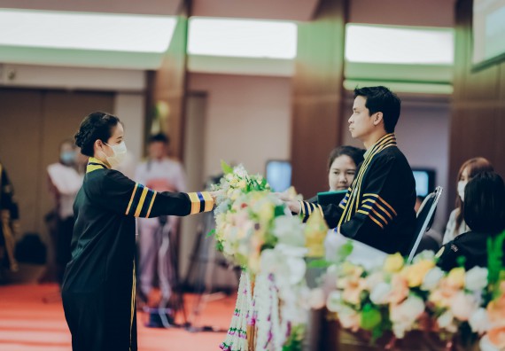 ภาพกิจกรรม คณะวิทยาศาสตร์และเทคโนโลยี จัดพิธีฝึกซ้อมรับพระราชทานปริญญาบัตร กลุ่มย่อย คณะวิทยาศาสตร์และเทคโนโลยี ประจำปีการศึกษา 2559-2560