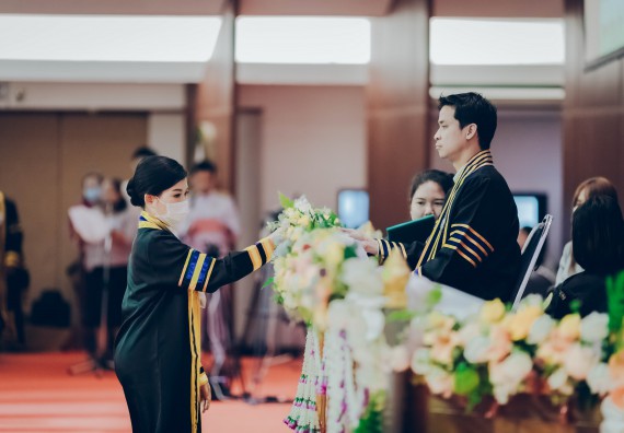 ภาพกิจกรรม คณะวิทยาศาสตร์และเทคโนโลยี จัดพิธีฝึกซ้อมรับพระราชทานปริญญาบัตร กลุ่มย่อย คณะวิทยาศาสตร์และเทคโนโลยี ประจำปีการศึกษา 2559-2560