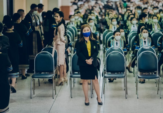 ภาพกิจกรรม คณะวิทยาศาสตร์และเทคโนโลยี จัดพิธีฝึกซ้อมรับพระราชทานปริญญาบัตร กลุ่มย่อย คณะวิทยาศาสตร์และเทคโนโลยี ประจำปีการศึกษา 2559-2560